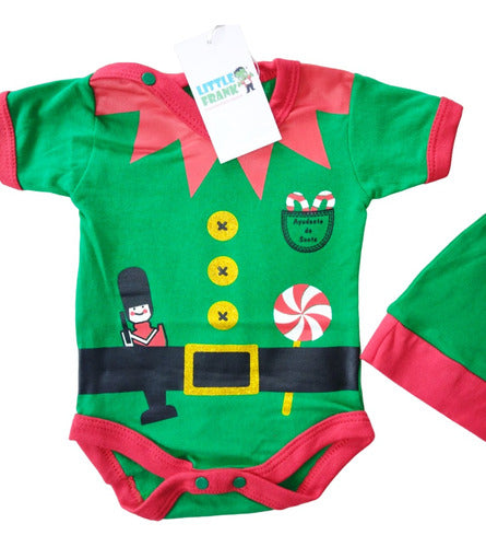 Christmas Baby Body Santa Claus or Elf with Hat - Premium Quality Cotton 7