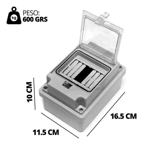 Caja Embutir Exterior Superficie 4 Bocas 2 Termicas Estanca 2