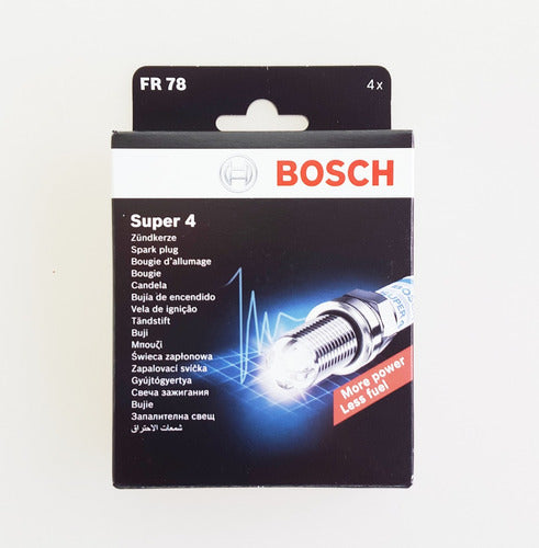 Bosch Juego De Cuatro Bujías Fr78 Super 4 0