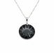Silver Necklace with Sun Crystal Swarovski Pendant 19mm 5