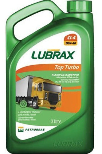 Lubrax 15w40 Ci-4/sl Mineral Top Turbo 3l 0