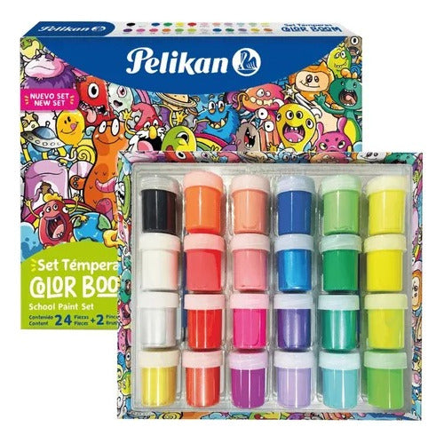 Pelikan Color Boom X 24 Temperas + Brush + Mixer 0