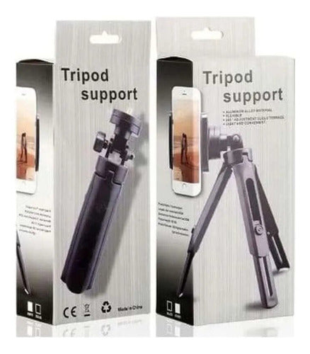 Merkurio-Tec Tripod With Support for Samsung iPhone Huawei Xiaomi Motorola 0