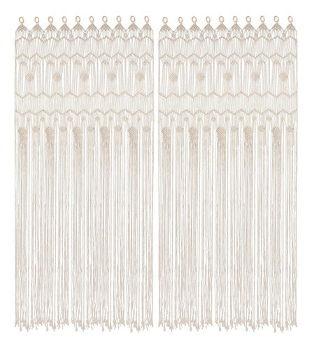 Osunnus Bohemia Macramé Curtain for Window, Divi Curtain 0