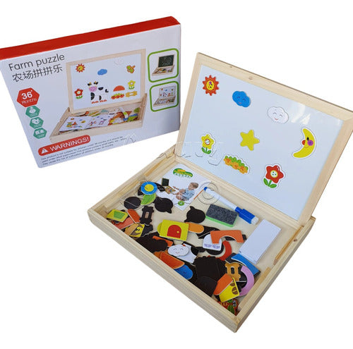 Little Market Juego De Pizarra Magnética Con Tiza Para Niños 0