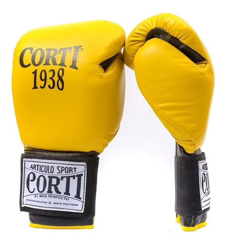 Corti Boxing Gloves 16 Oz Leather Kickboxing Professionals 77