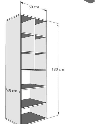 Señores Muebles Torre Interior Placard Vestidor Armario Estantes Cubos 1