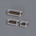 Insmonio Set of 3 Wooden and Metal Shelves 1