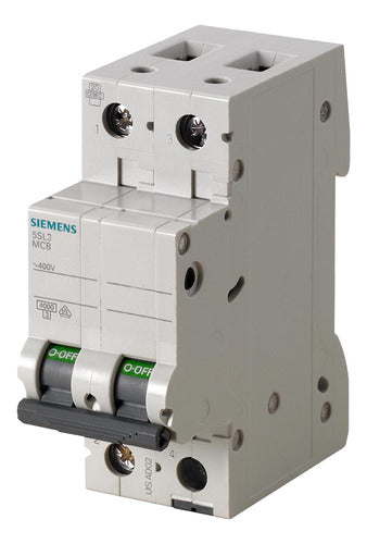 Siemens Thermal Magnetic Circuit Breaker 2x25 - 4.5kA C Curve BIPOLAR 0