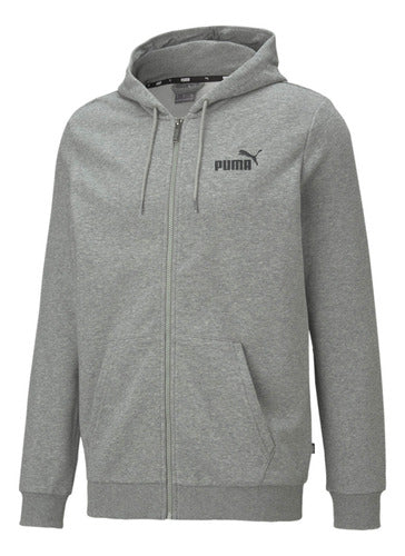 Puma Campera Essentials Logo Sportstyle Hombre Moda Gris 0