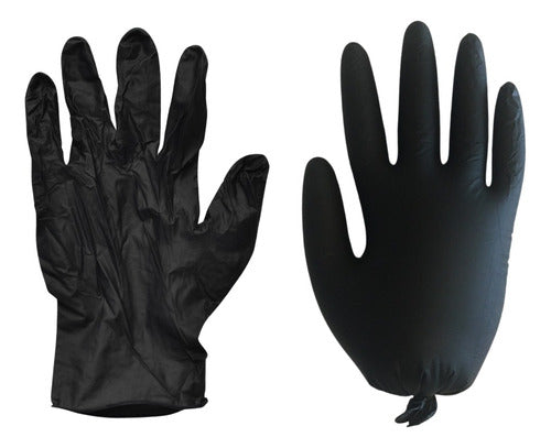 AntePlast Caja Guantes Nitrilo Negro Reforzado Playero X500 Uni 0