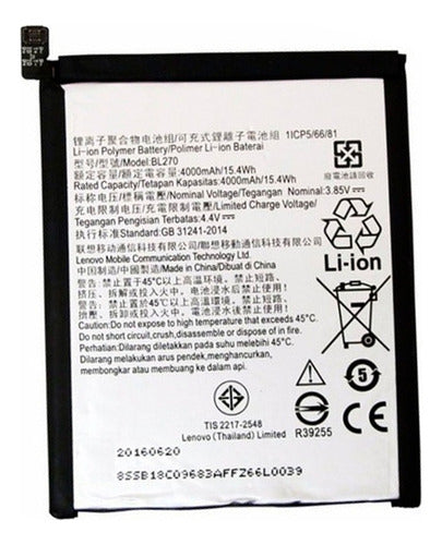 Yaxun Battery Compatible with Motorola G6 Play E5 and Lenovo K6 BL 270 0