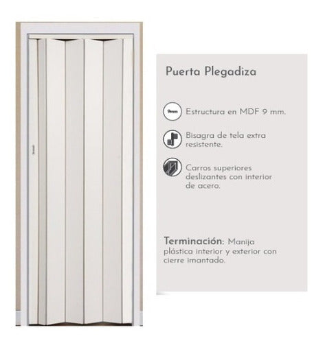 Hierromas Puerta Plegadiza Madera Mod 910 Med 65x200 1