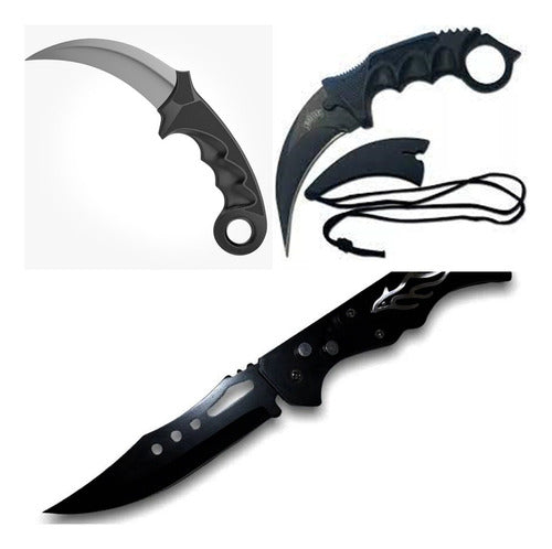 Cuchillos Karambit 3 Modelos A Eleccion  + Regalo Navaja 0