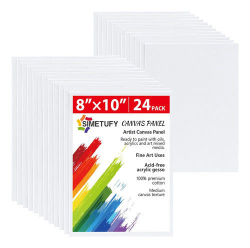 Simetufy Painting Boards, 24 Units, 20x25 Cm 0