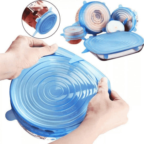 Casa Perfecta Reusable Silicone Lids Set x6 Flexi Cover 3