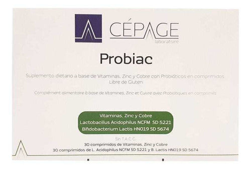 Dietary Supplement Cépage Probiac Acne x30 Tablets 0