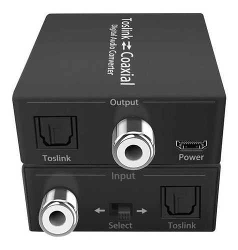 Digital Coaxial to Optical Audio Converter + Cables 4