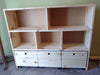 BH Unfinished Pine Toy Organizer with Dimensions 1.20x1.20x30 2