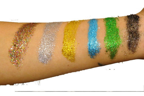 1u Brillo Gel Con Gibre Glitter Maquillaje Artistico Premium 3