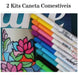 Kit 2 Canetas Comestivel Importada Ponta Fina A Sua Escolha 2