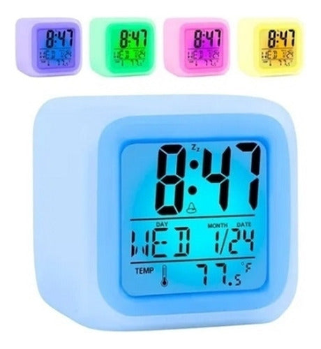 Cubo LED Colorful Alarm Clock 0