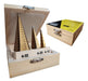 Barovo Kit Set X3 Step Drill Bit 4-12/20/32 Wooden Box 0