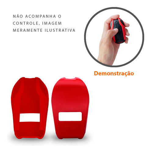 Nova Capinha P/ Controle Longa Distância Ajk Smart Vermelha 4