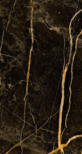 Lume Cerámica Semigres Piso Pared 63x120cm Lume Marquina Gold 1