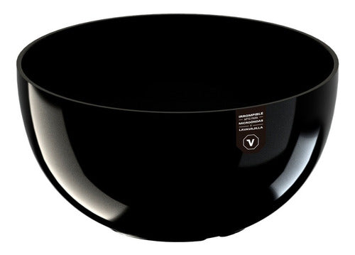 Set of 3 Unbreakable 18cm Black Salad Bowls by Vignelli 0