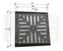 Rejilla De Fundición Para Piso De 20x20 Se 1