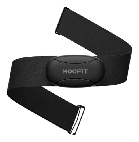 Moofit HR8 Heart Rate Monitor Chest Strap, Low Energy Real-time Data Bluetooth 5.0/ANT+, IP67 Waterproof, Black 0
