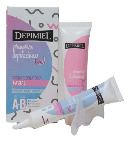 Crema Depilatoria Rostro Facial Depimiel A+b Teens 45 Gr. X3 2