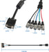 Meiriyfa Cable Adaptador Vga A Bnc, Hd15 Vga A 5 Bnc Rgbhv 3