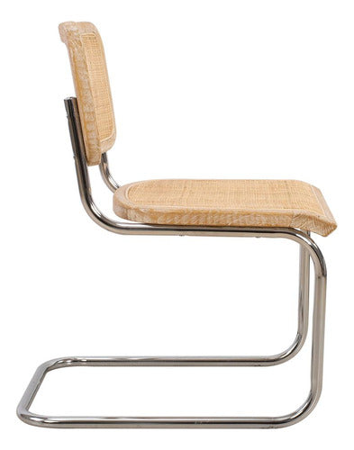 Divino S.A Silla Natural/Beige Rattán Y Madera Bauhaus 2