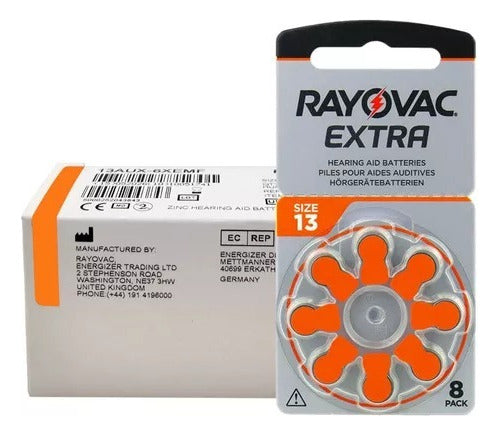 Rayovac 13 Hearing Aid Batteries - Pack of 60 - X60 Unid. ..amsterdamarg.. 0