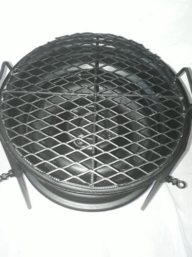 Tire Brasero with Detachable Legs and Grill 3