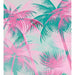 Ambesonne Palm Leaf Duvet Cover Set, Beach Party Theme Vibra 1