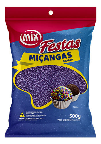 Mix Grageas Violeta 500 Gr. Para Repostería Y Confitería 0