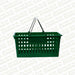 Mercado de las Estanterias Plastic Basket with 2 Handles for Supermarket - Pack of 8 3