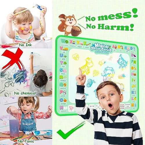 Reusable Water Drawing Mat for Painting and Writing, Educational Toys, Gifts for Kids 3-8 Years 3