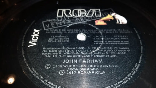 John Farnham Whispering Jack Lp Vinilo Promo Argentina 87 3