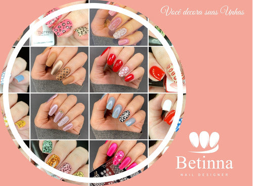 Placa Para Carimbos De Decoração De Unhas Betinna B37 Marble 4