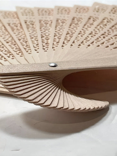 Wooden Cut-Out Handheld Fan 3
