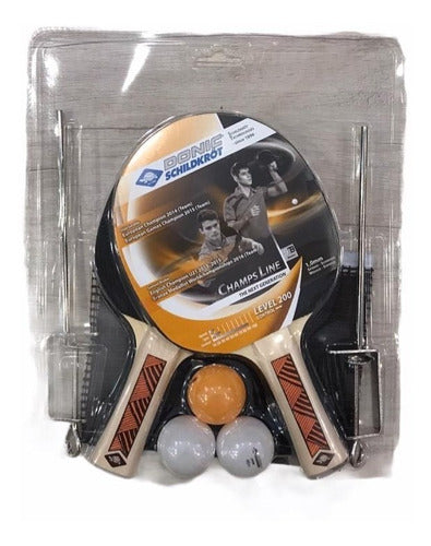 Set Ping Pong Paleta + Red Y 3 Pelotas Champs Line - 788411 1