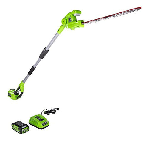 Greenworks 22inch 40v Cordless Pole Hedge Trimmer 20 Ah Bate 0