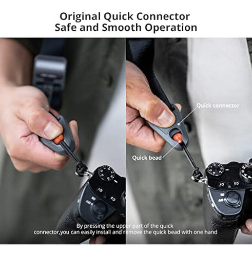 PGYTECH Shoulder Strap for Camera (Gray) + Quick Release 3