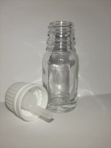 Impofra Transparent Glass Bottle 10ml Dropper Inverted Pack of 30 1