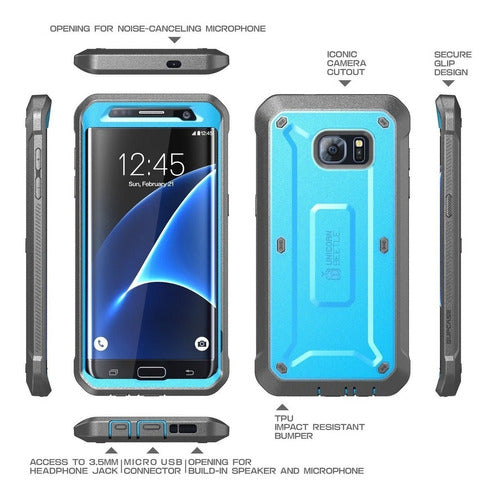 Galaxy S7 Edge Case Supcase Full Body Rugged Holster 5