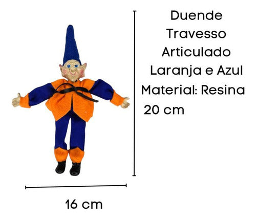 Duende Travesso 20 Cm Em Resina - Escolha A Cor 1